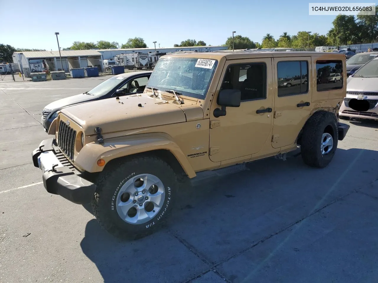 1C4HJWEG2DL656083 2013 Jeep Wrangler Unlimited Sahara