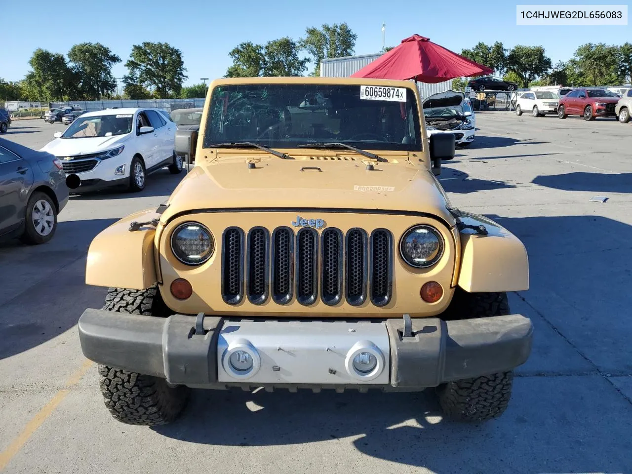 2013 Jeep Wrangler Unlimited Sahara VIN: 1C4HJWEG2DL656083 Lot: 60659874