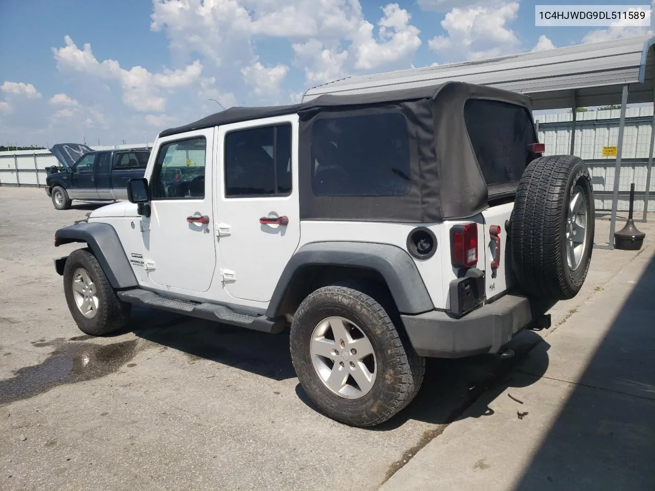 2013 Jeep Wrangler Unlimited Sport VIN: 1C4HJWDG9DL511589 Lot: 60687834