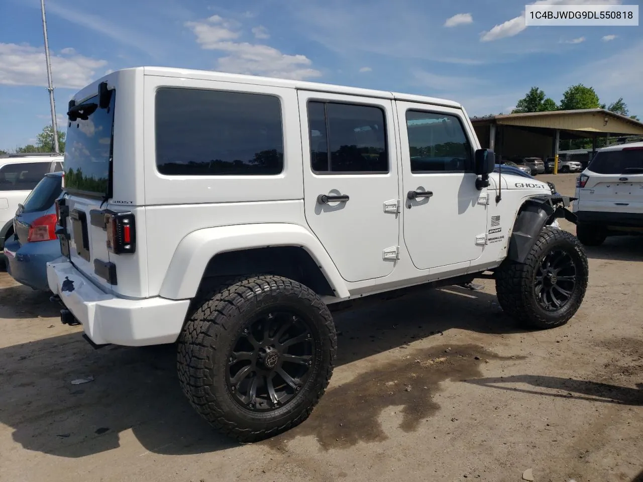 2013 Jeep Wrangler Unlimited Sport VIN: 1C4BJWDG9DL550818 Lot: 61314264