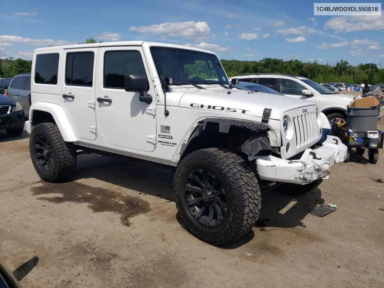 2013 Jeep Wrangler Unlimited Sport VIN: 1C4BJWDG9DL550818 Lot: 61314264