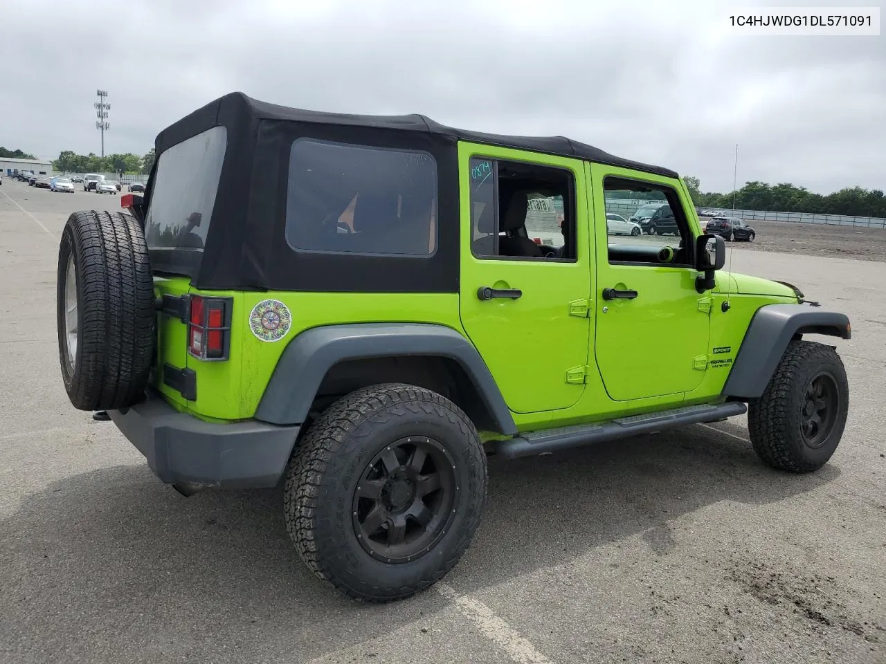 2013 Jeep Wrangler Unlimited Sport VIN: 1C4HJWDG1DL571091 Lot: 61671964