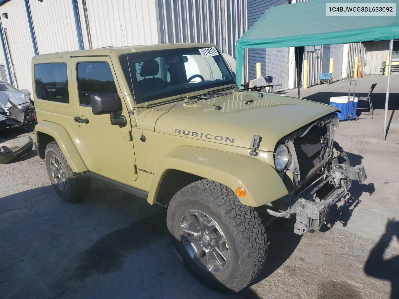 2013 Jeep Wrangler Rubicon VIN: 1C4BJWCG8DL633092 Lot: 61746174