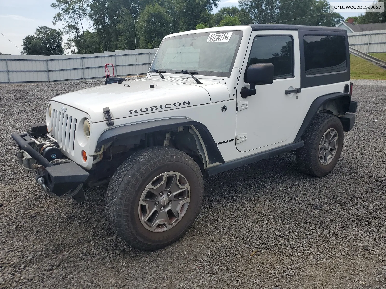 2013 Jeep Wrangler Rubicon VIN: 1C4BJWCG2DL590627 Lot: 61758714