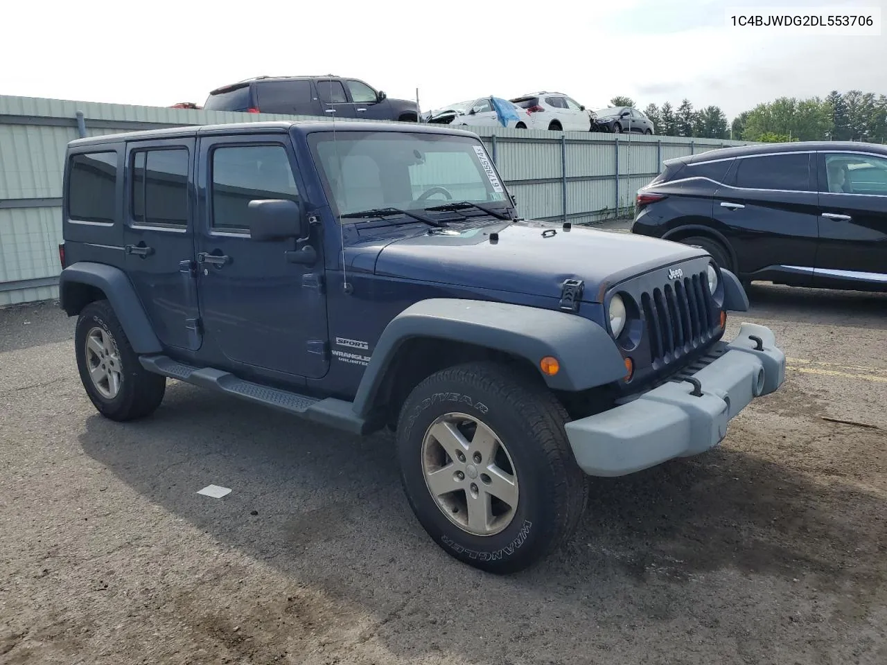 1C4BJWDG2DL553706 2013 Jeep Wrangler Unlimited Sport