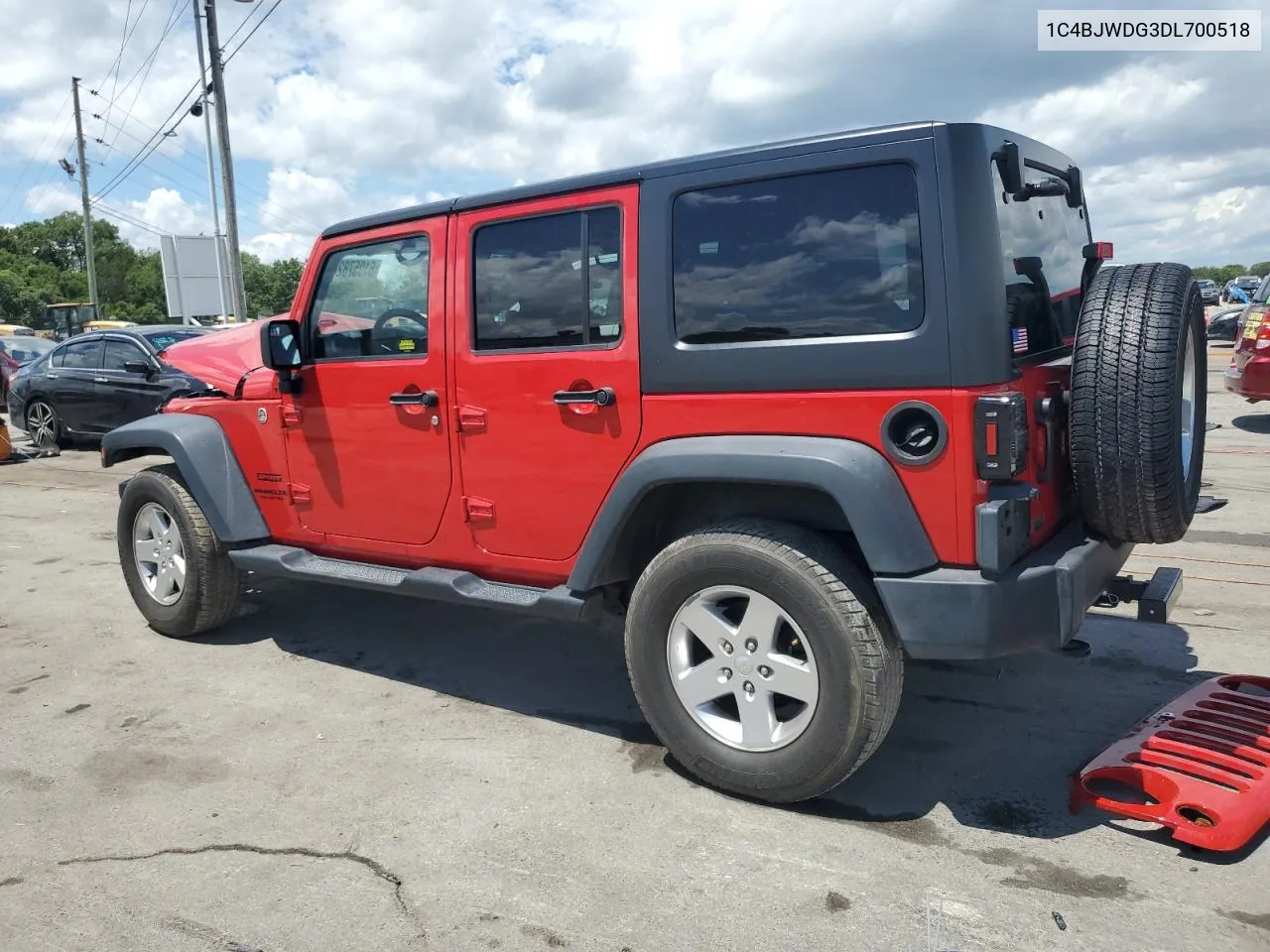 2013 Jeep Wrangler Unlimited Sport VIN: 1C4BJWDG3DL700518 Lot: 61957824