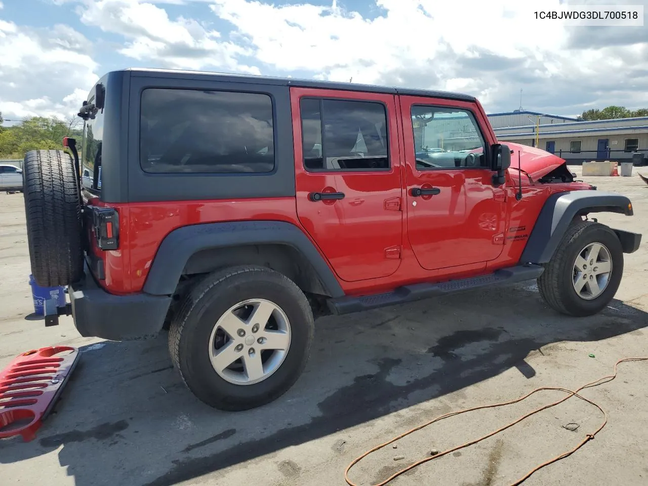 2013 Jeep Wrangler Unlimited Sport VIN: 1C4BJWDG3DL700518 Lot: 61957824