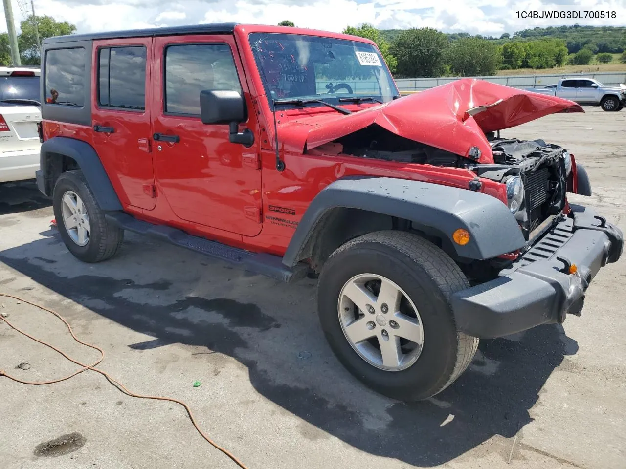 2013 Jeep Wrangler Unlimited Sport VIN: 1C4BJWDG3DL700518 Lot: 61957824