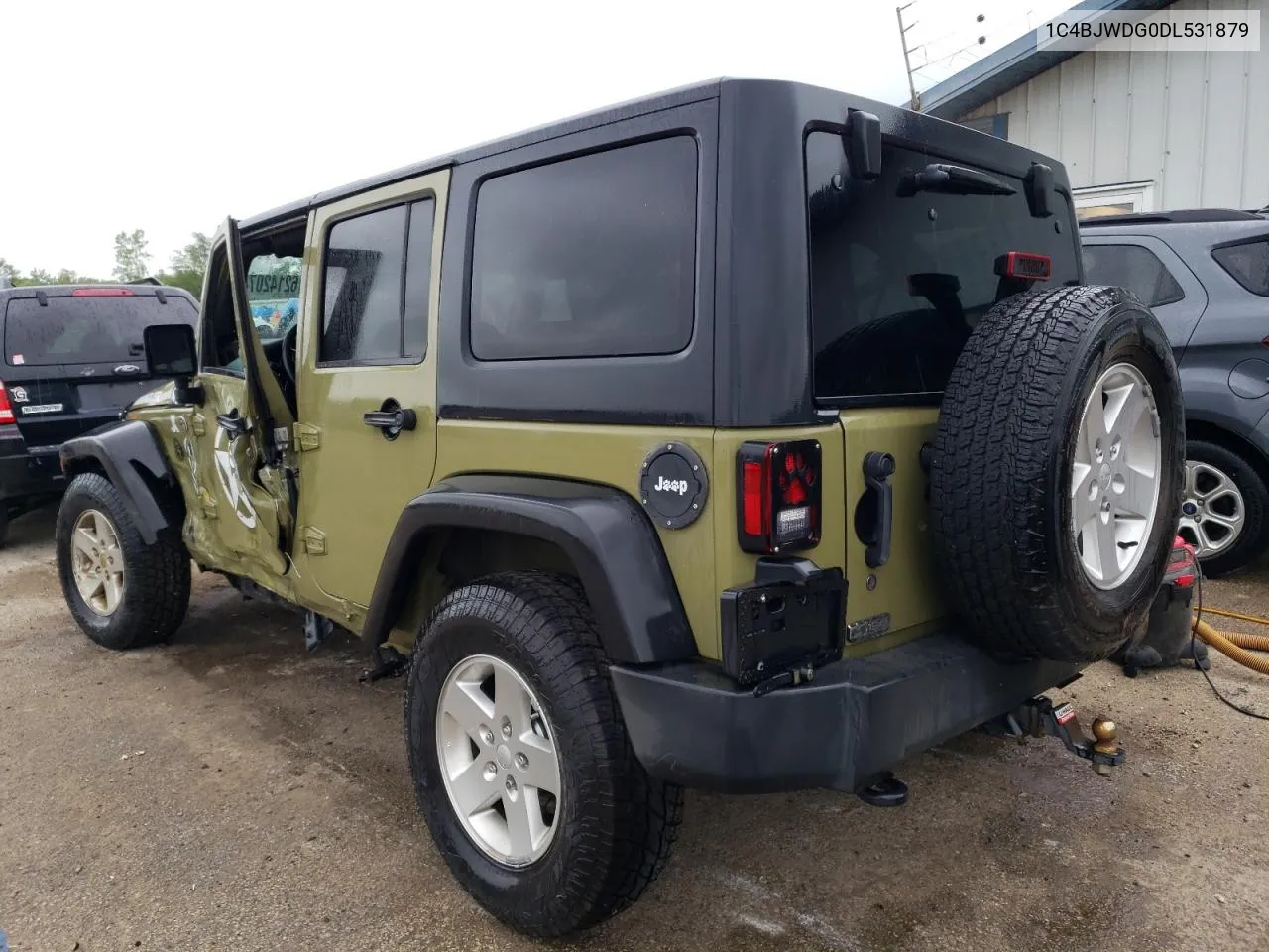 2013 Jeep Wrangler Unlimited Sport VIN: 1C4BJWDG0DL531879 Lot: 62142074