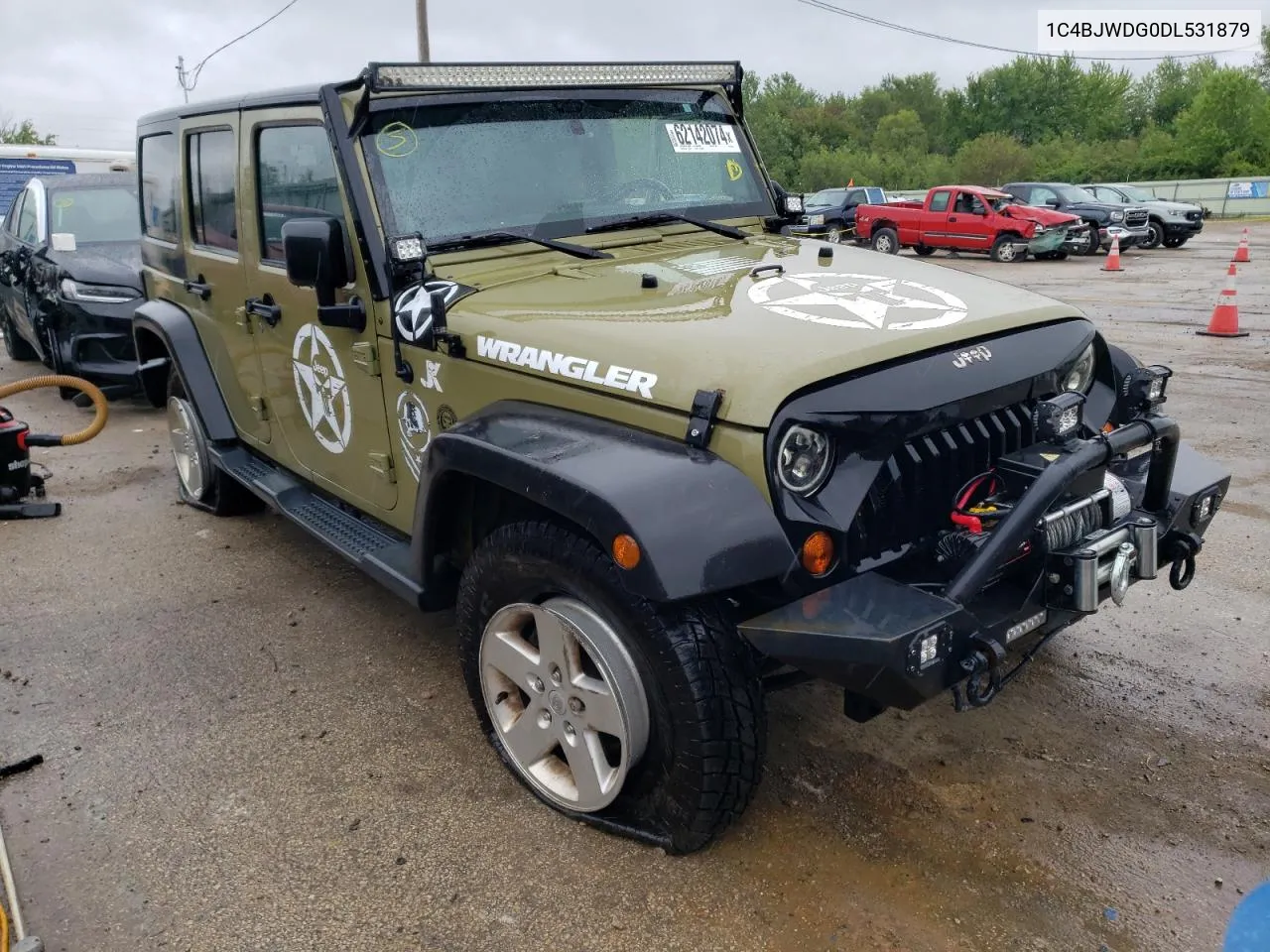 2013 Jeep Wrangler Unlimited Sport VIN: 1C4BJWDG0DL531879 Lot: 62142074