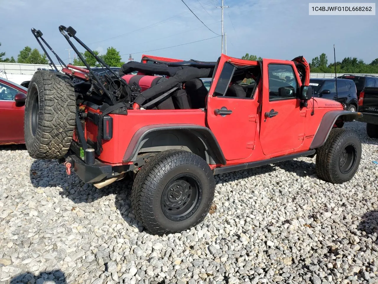 2013 Jeep Wrangler Unlimited Rubicon VIN: 1C4BJWFG1DL668262 Lot: 62433514