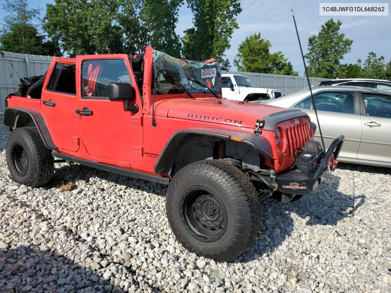 2013 Jeep Wrangler Unlimited Rubicon VIN: 1C4BJWFG1DL668262 Lot: 62433514