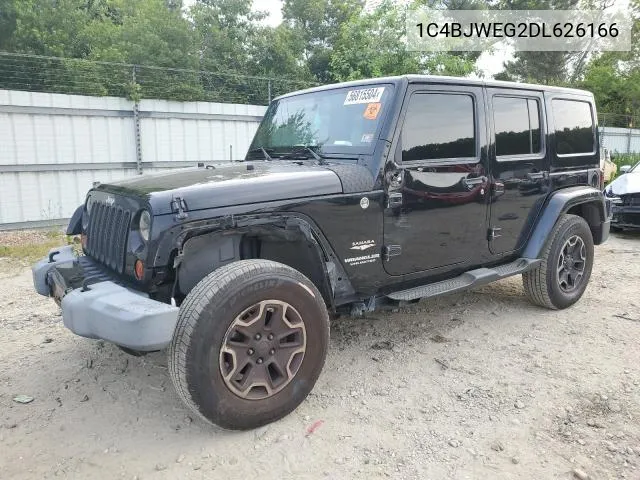 1C4BJWEG2DL626166 2013 Jeep Wrangler Unlimited Sahara