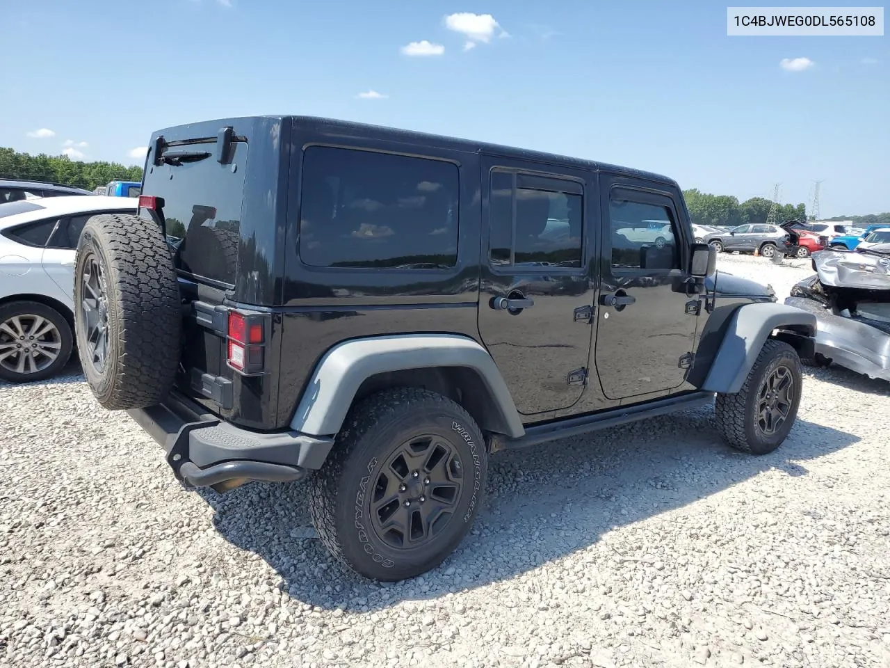 2013 Jeep Wrangler Unlimited Sahara VIN: 1C4BJWEG0DL565108 Lot: 62616644