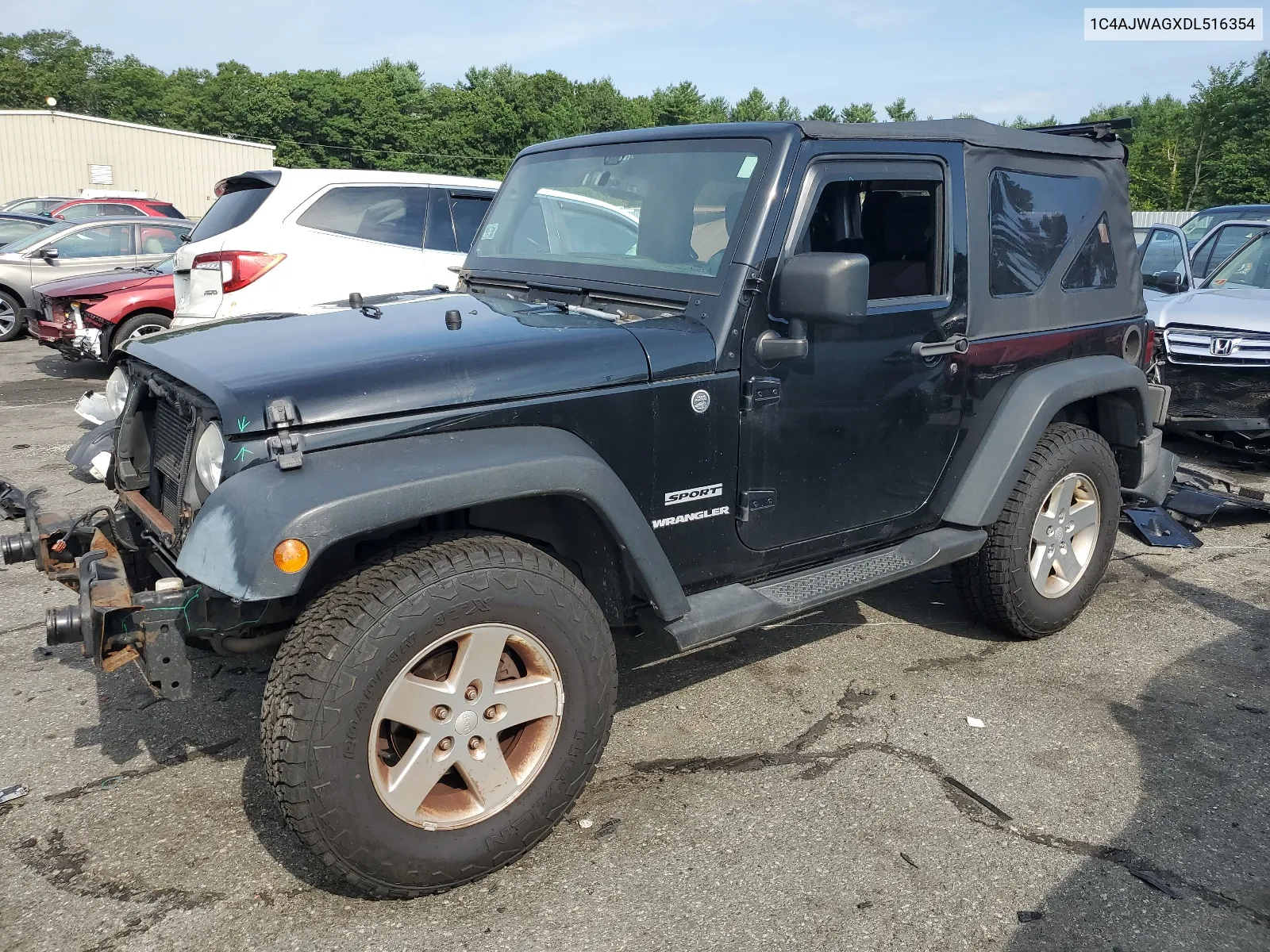 2013 Jeep Wrangler Sport VIN: 1C4AJWAGXDL516354 Lot: 62694514