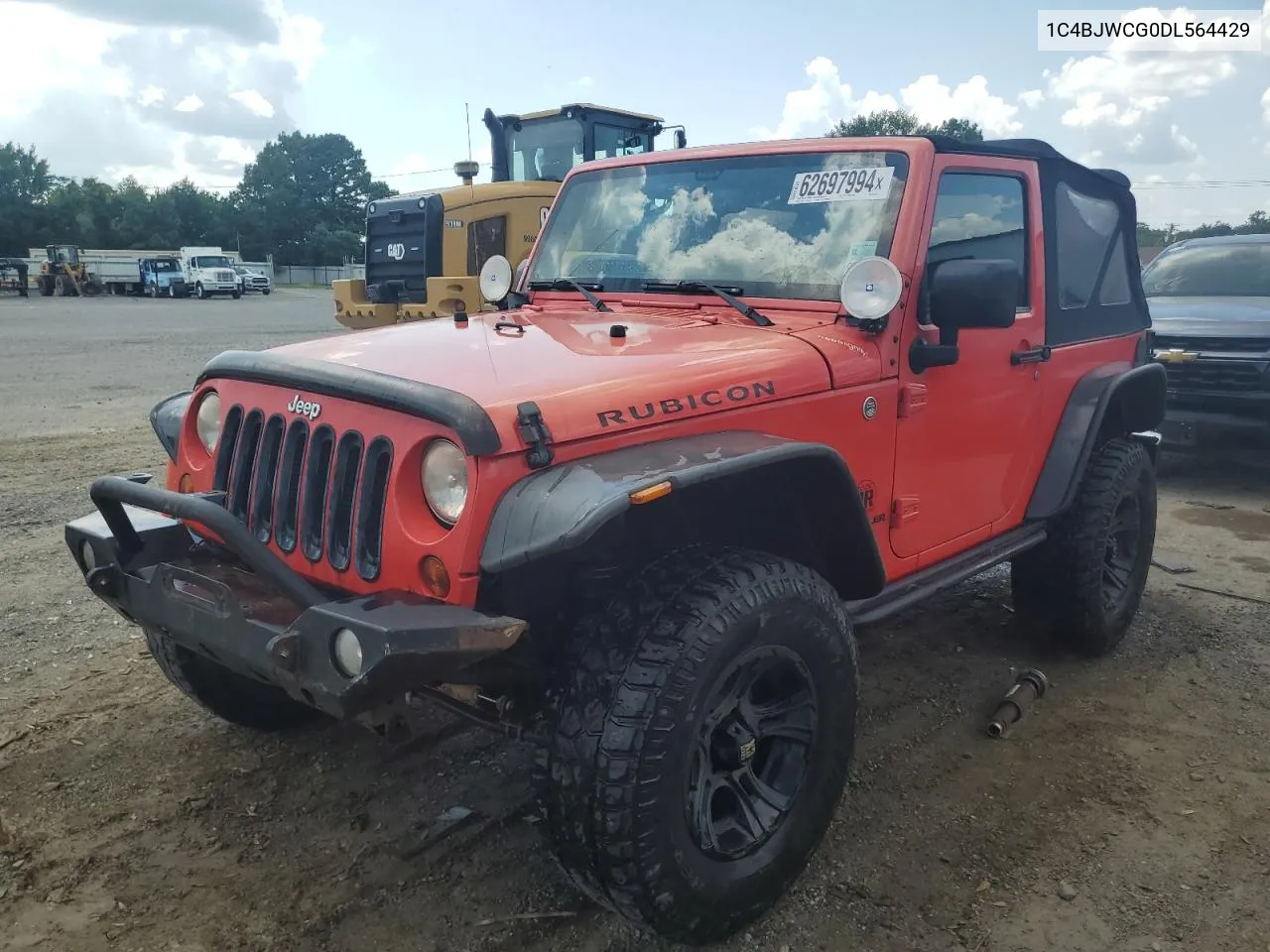 2013 Jeep Wrangler Rubicon VIN: 1C4BJWCG0DL564429 Lot: 62697994