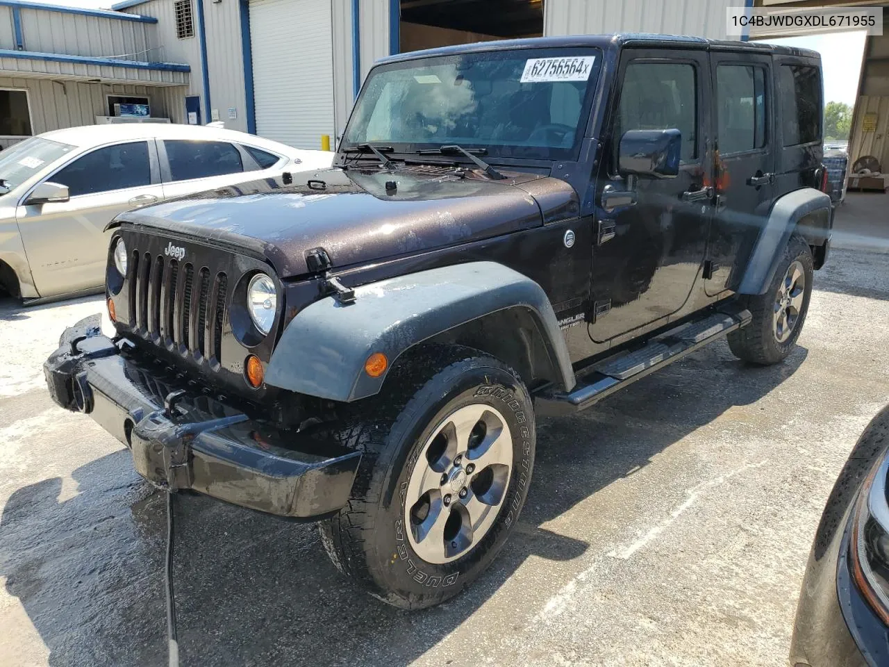 2013 Jeep Wrangler Unlimited Sport VIN: 1C4BJWDGXDL671955 Lot: 62756564