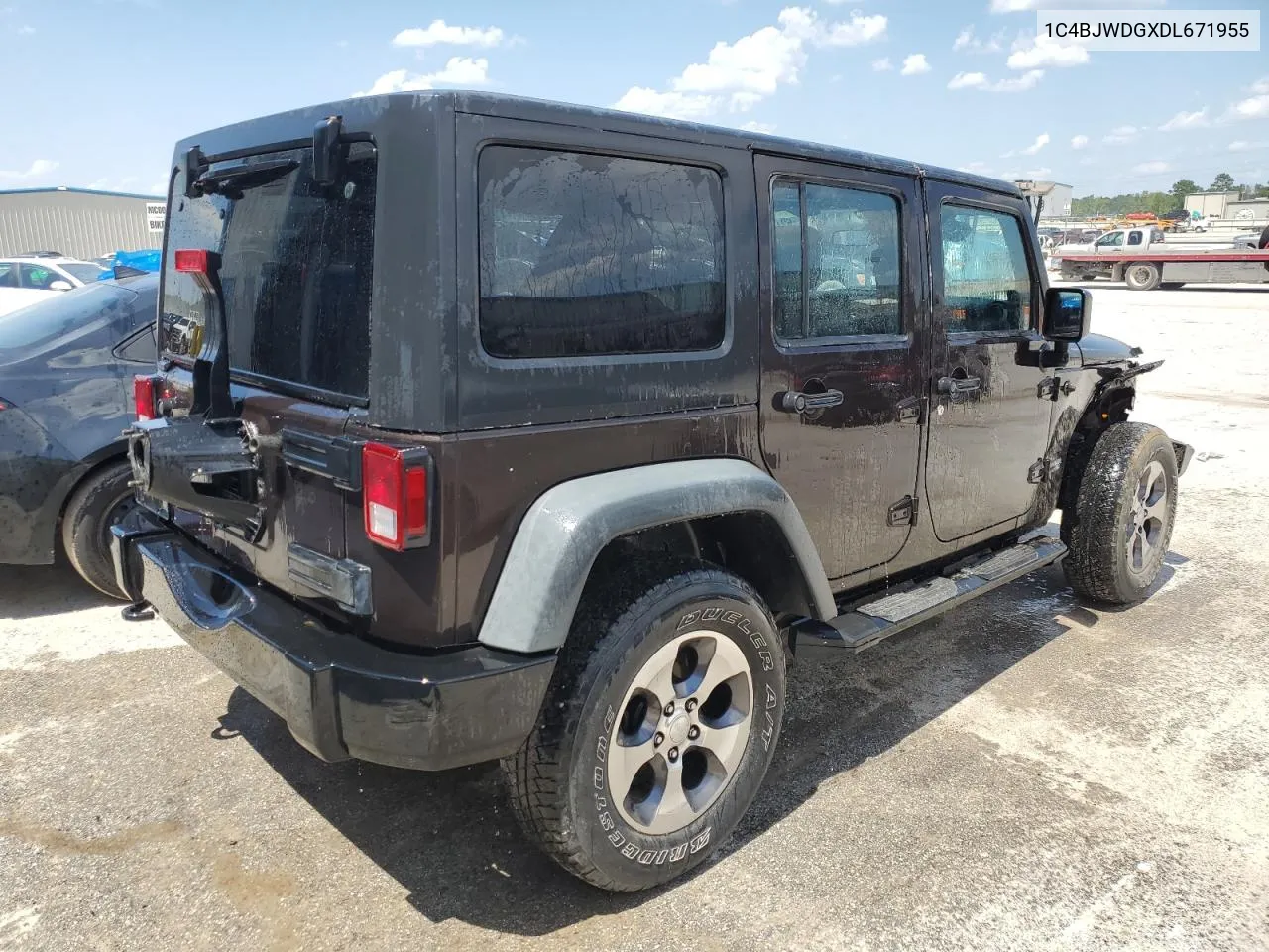 2013 Jeep Wrangler Unlimited Sport VIN: 1C4BJWDGXDL671955 Lot: 62756564