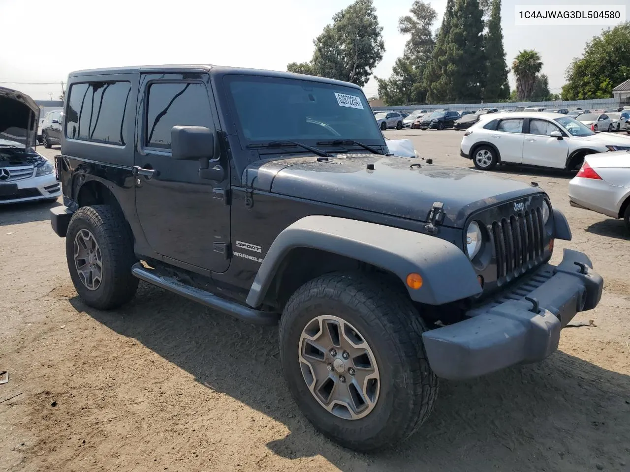 2013 Jeep Wrangler Sport VIN: 1C4AJWAG3DL504580 Lot: 62872204