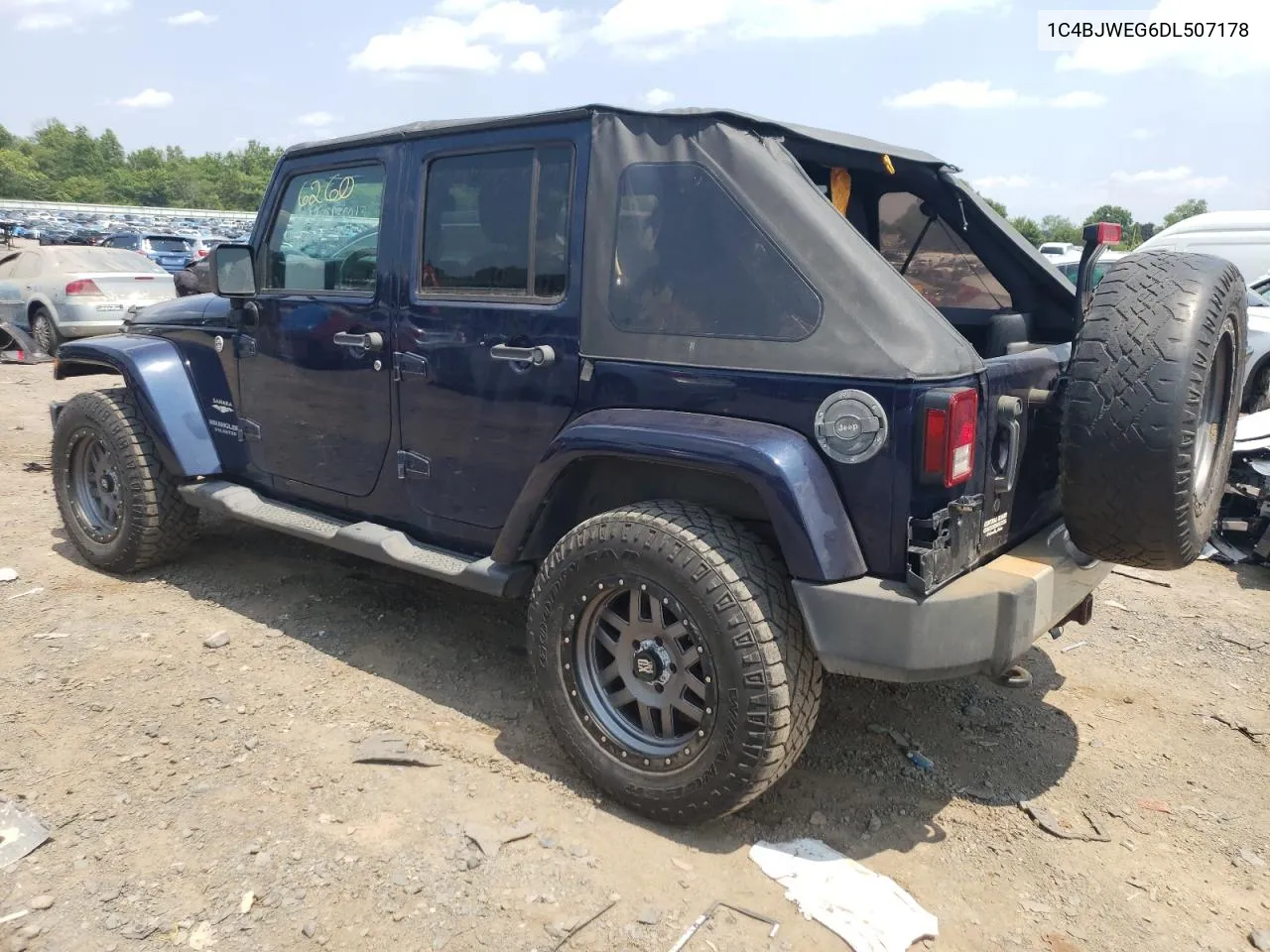 1C4BJWEG6DL507178 2013 Jeep Wrangler Unlimited Sahara