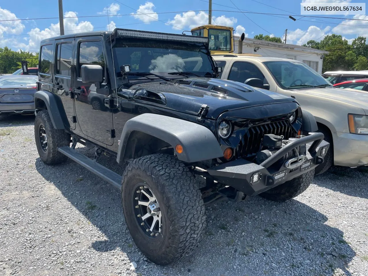 2013 Jeep Wrangler Unlimited Sahara VIN: 1C4BJWEG9DL567634 Lot: 63087394