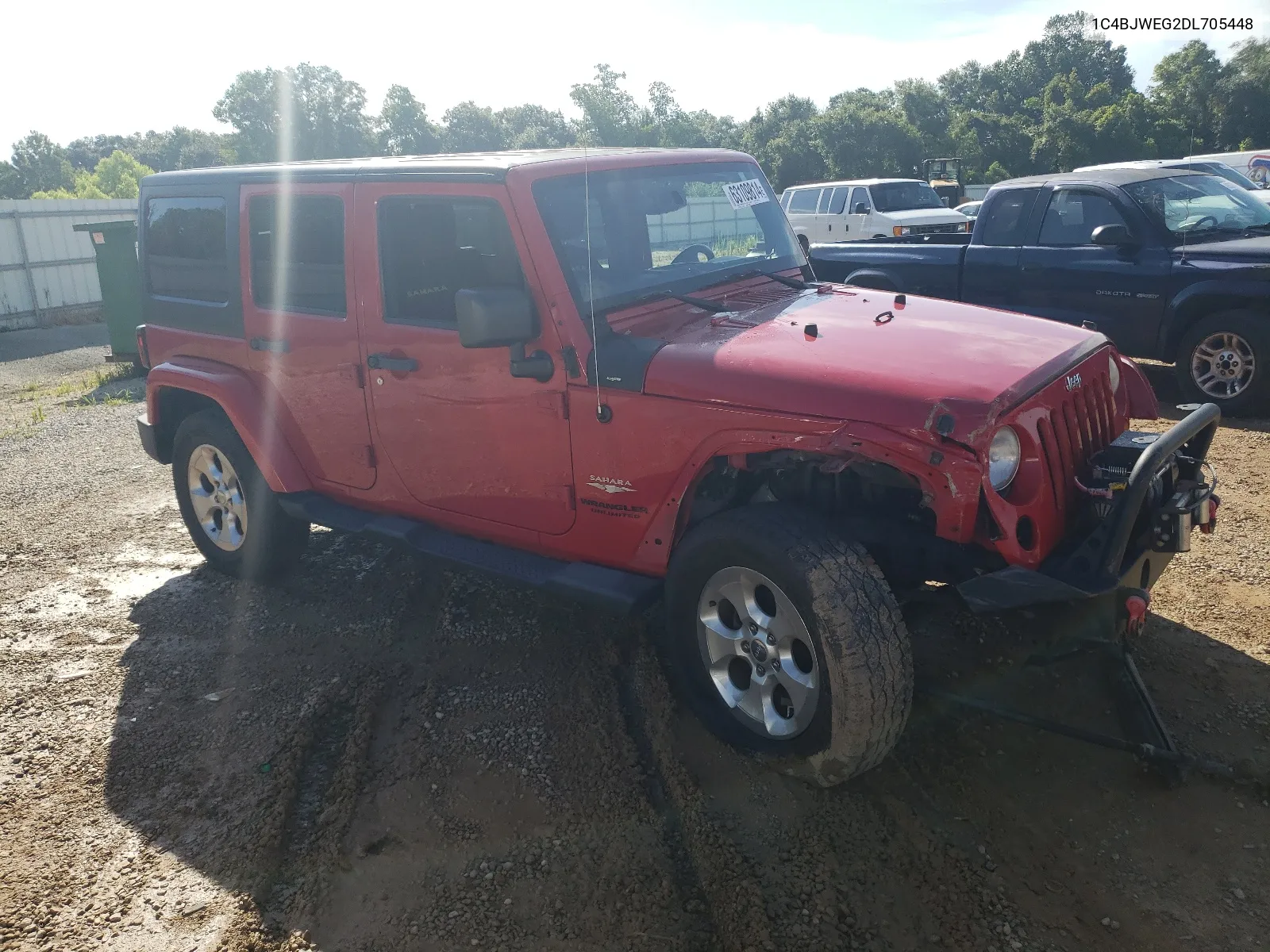 1C4BJWEG2DL705448 2013 Jeep Wrangler Unlimited Sahara