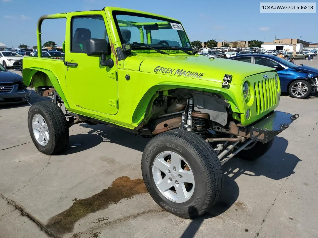 2013 Jeep Wrangler Sport VIN: 1C4AJWAG7DL506218 Lot: 63138674