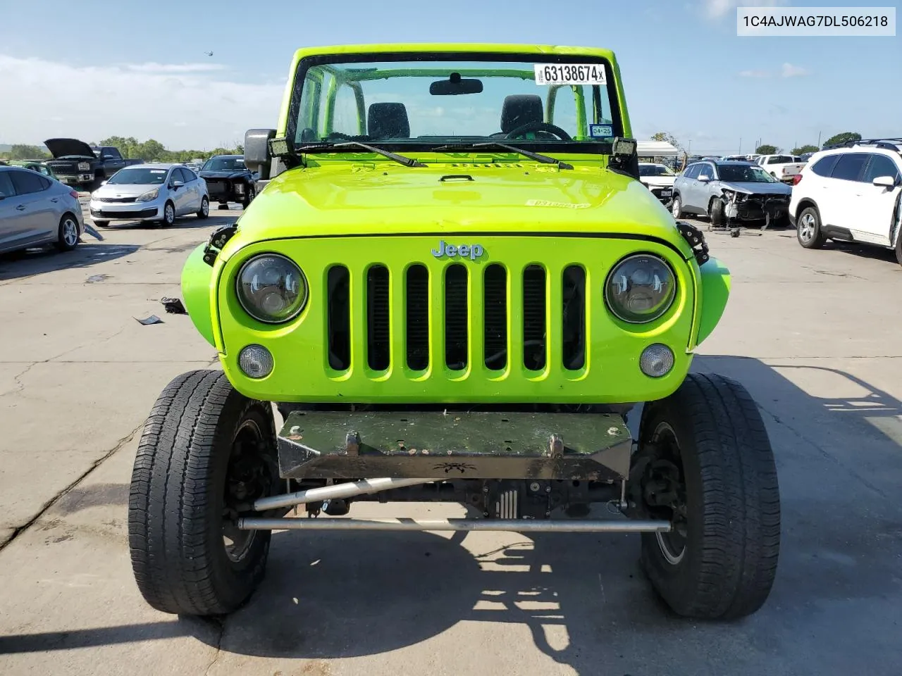 2013 Jeep Wrangler Sport VIN: 1C4AJWAG7DL506218 Lot: 63138674