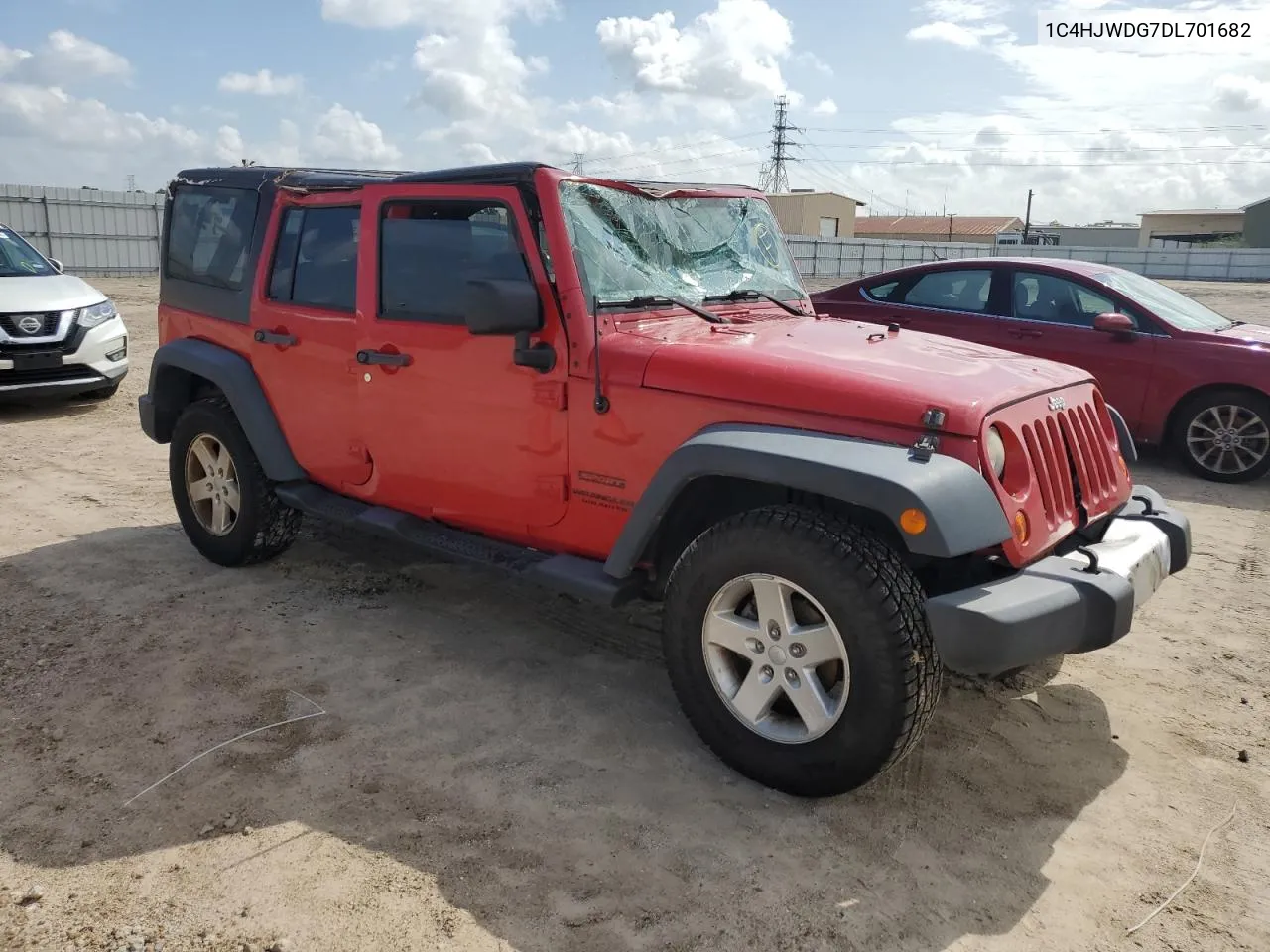 2013 Jeep Wrangler Unlimited Sport VIN: 1C4HJWDG7DL701682 Lot: 63284464