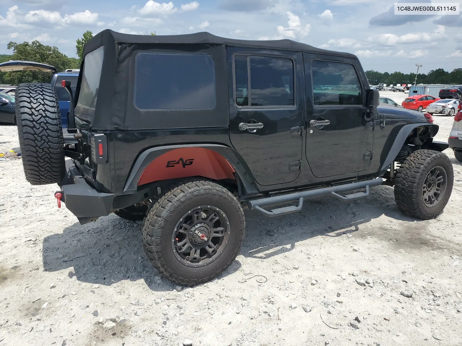 2013 Jeep Wrangler Unlimited Sahara VIN: 1C4BJWEG0DL511145 Lot: 63285474