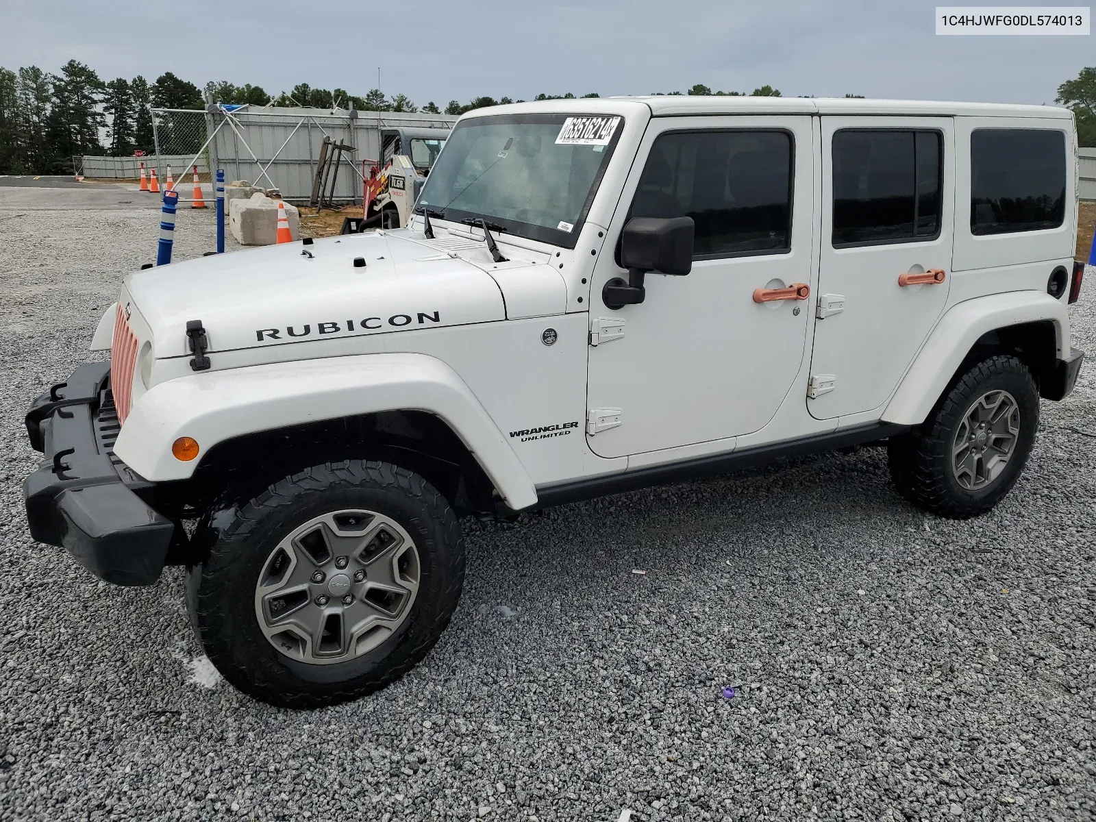 2013 Jeep Wrangler Unlimited Rubicon VIN: 1C4HJWFG0DL574013 Lot: 63516214