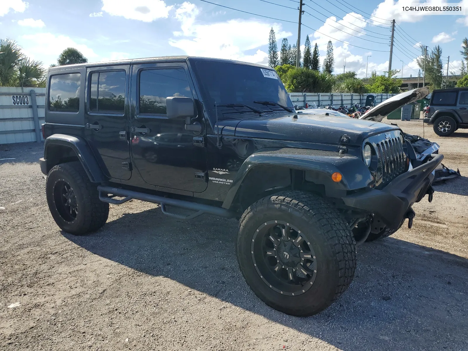 2013 Jeep Wrangler Unlimited Sahara VIN: 1C4HJWEG8DL550351 Lot: 63581714