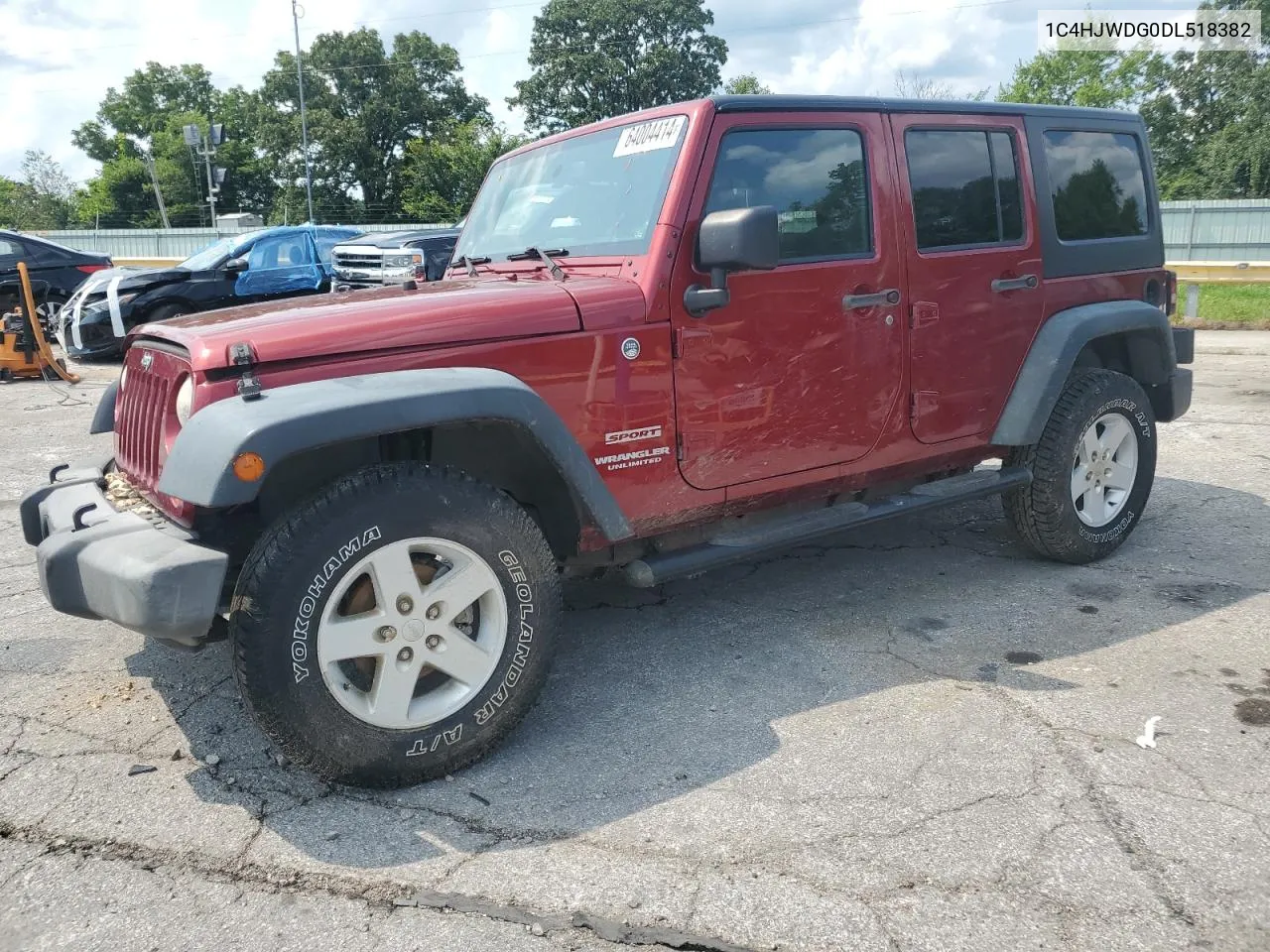 2013 Jeep Wrangler Unlimited Sport VIN: 1C4HJWDG0DL518382 Lot: 64004414