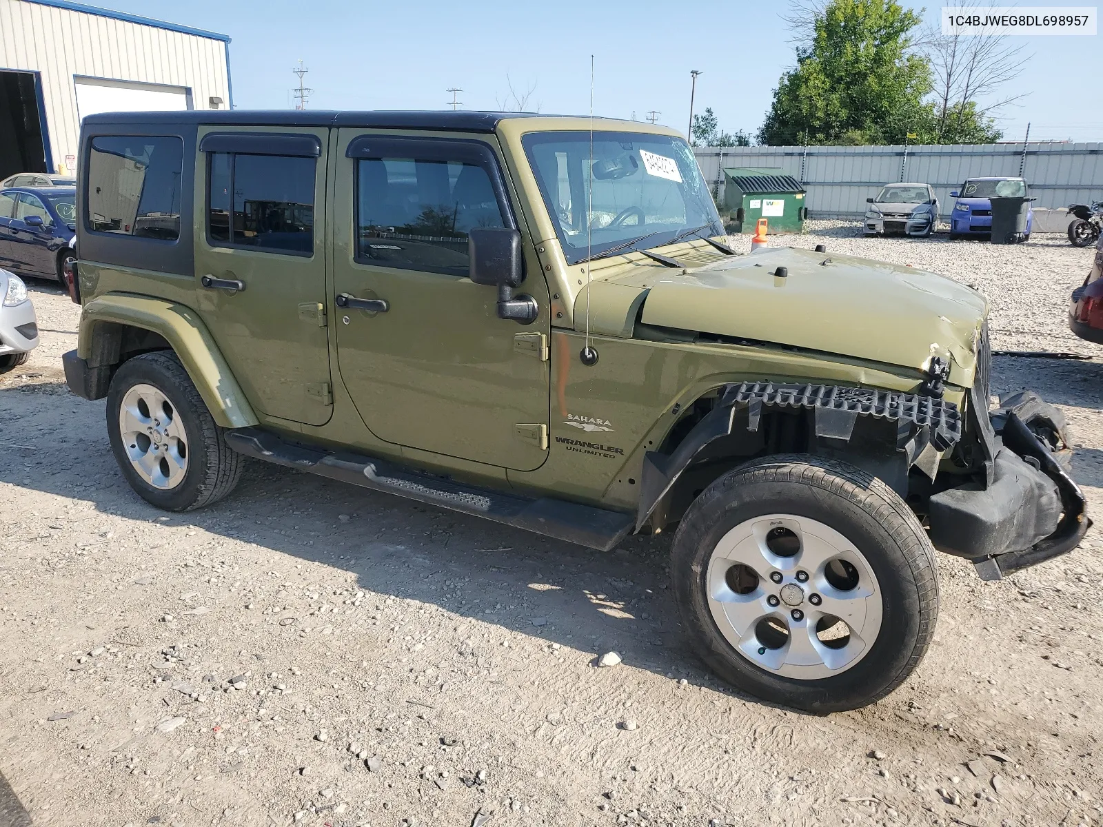 1C4BJWEG8DL698957 2013 Jeep Wrangler Unlimited Sahara