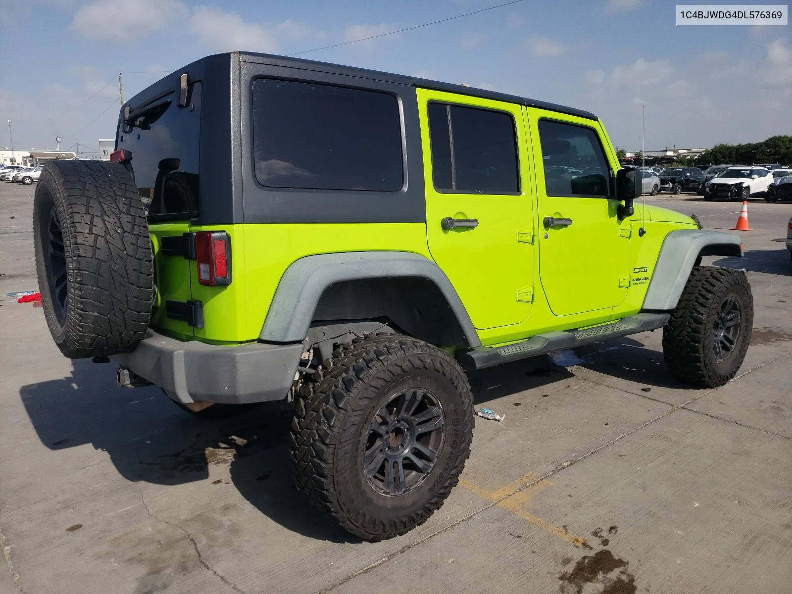 2013 Jeep Wrangler Unlimited Sport VIN: 1C4BJWDG4DL576369 Lot: 65250084