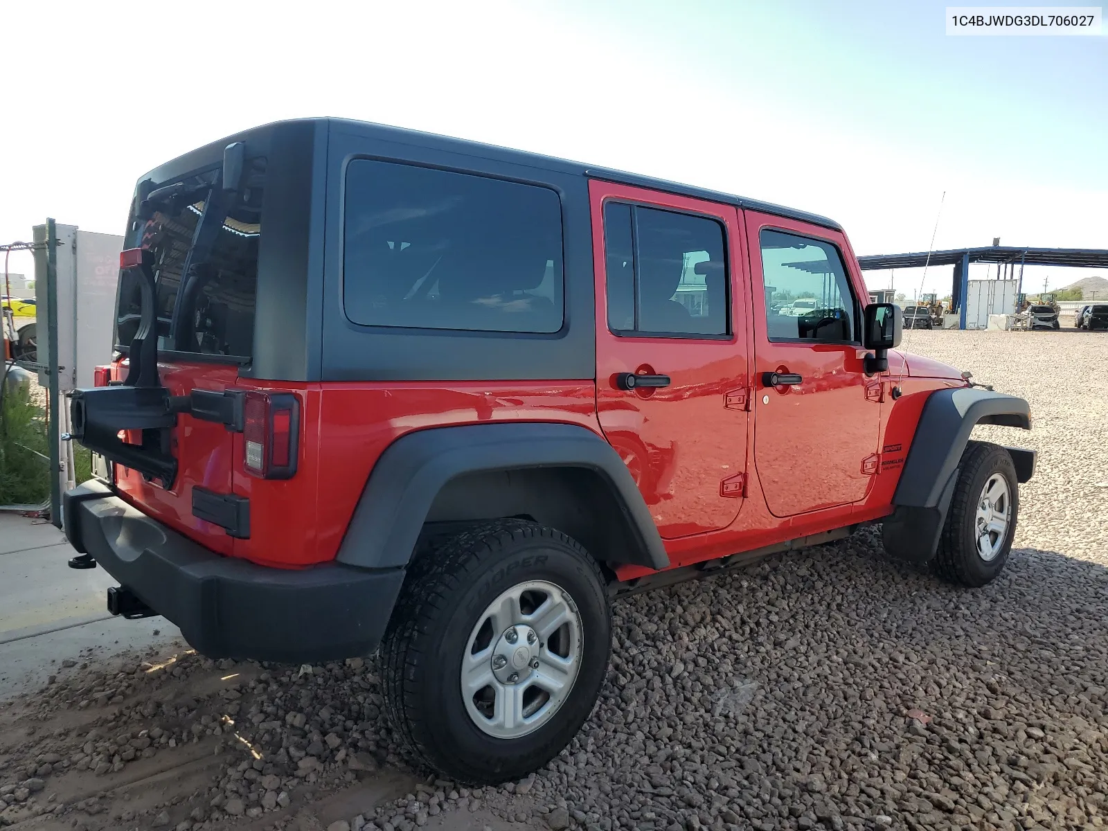 1C4BJWDG3DL706027 2013 Jeep Wrangler Unlimited Sport