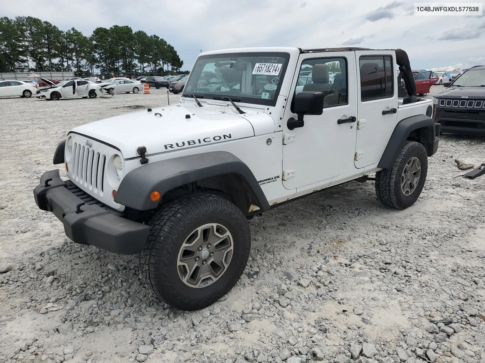 2013 Jeep Wrangler Unlimited Rubicon VIN: 1C4BJWFGXDL577538 Lot: 65718214