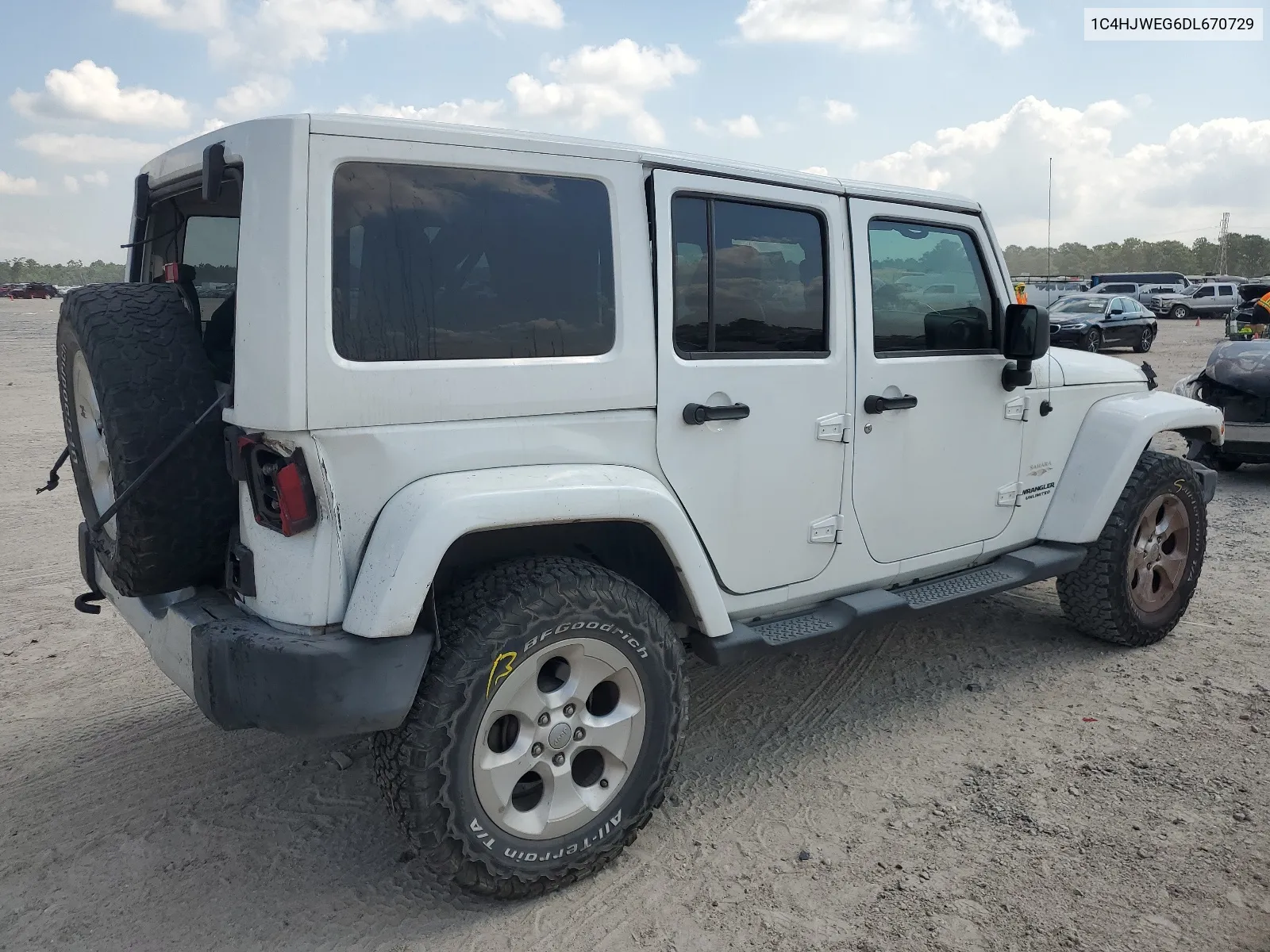 2013 Jeep Wrangler Unlimited Sahara VIN: 1C4HJWEG6DL670729 Lot: 67186694