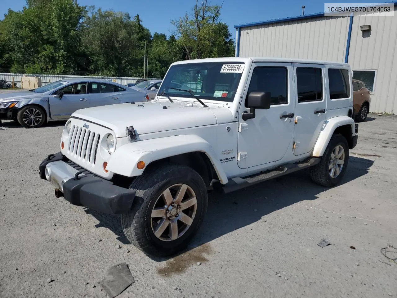 1C4BJWEG7DL704053 2013 Jeep Wrangler Unlimited Sahara