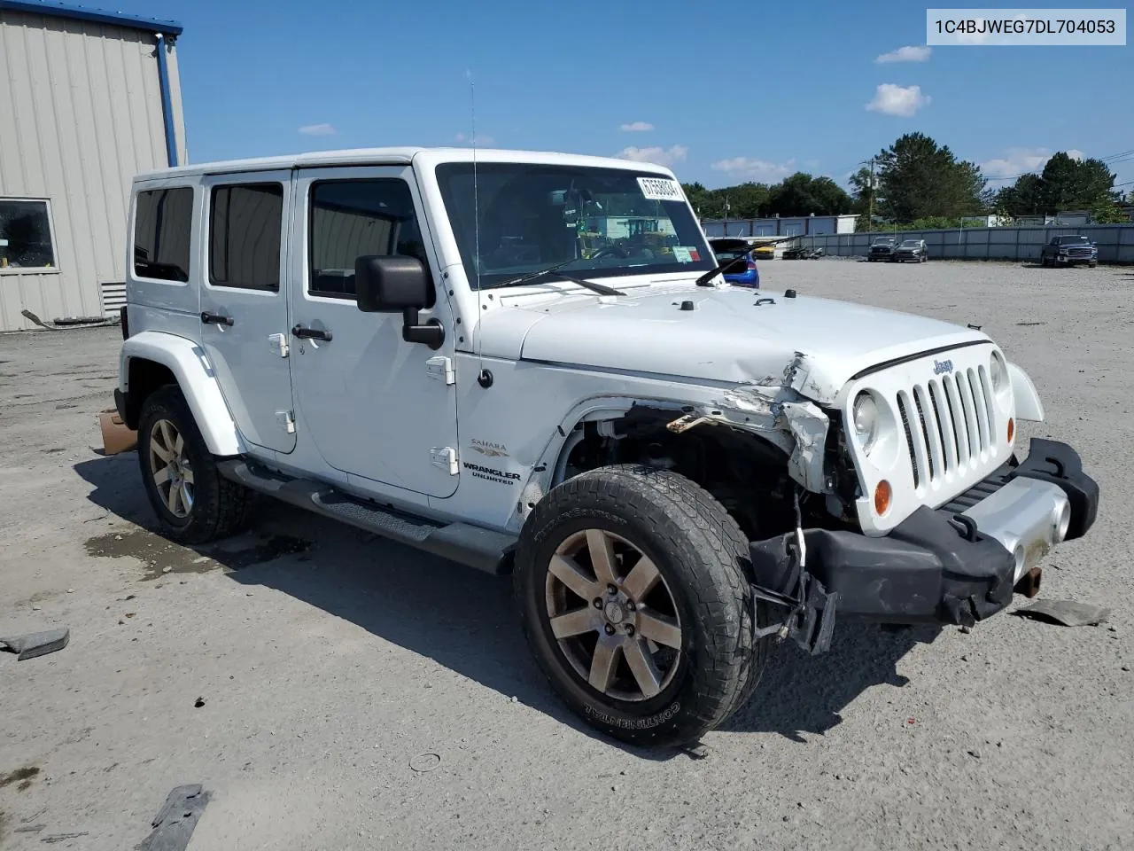 1C4BJWEG7DL704053 2013 Jeep Wrangler Unlimited Sahara