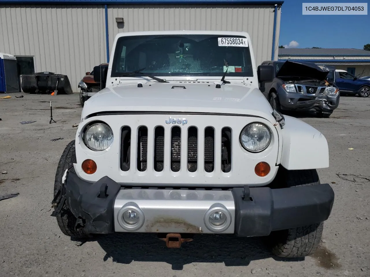 1C4BJWEG7DL704053 2013 Jeep Wrangler Unlimited Sahara