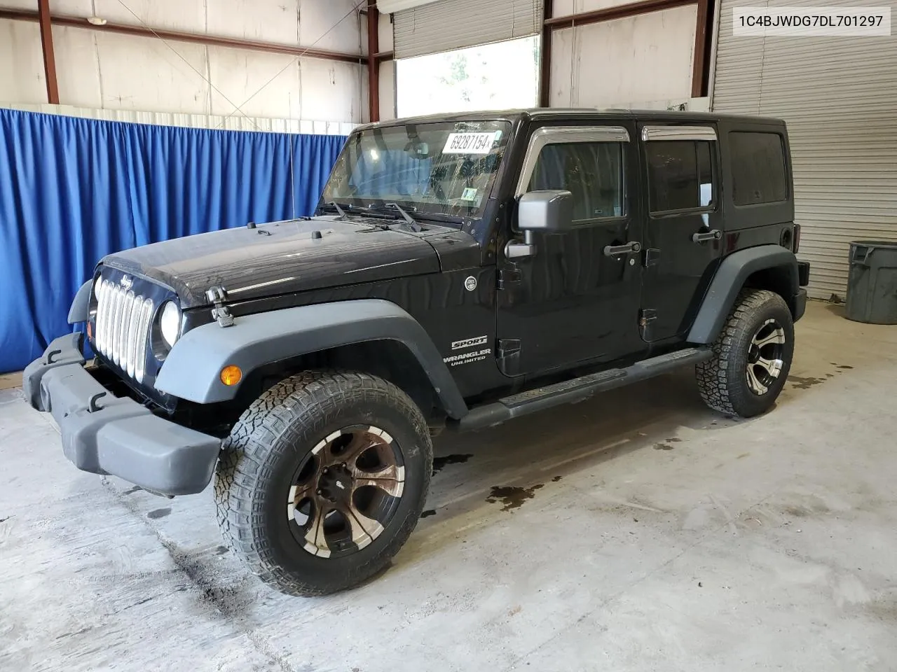 2013 Jeep Wrangler Unlimited Sport VIN: 1C4BJWDG7DL701297 Lot: 69287154