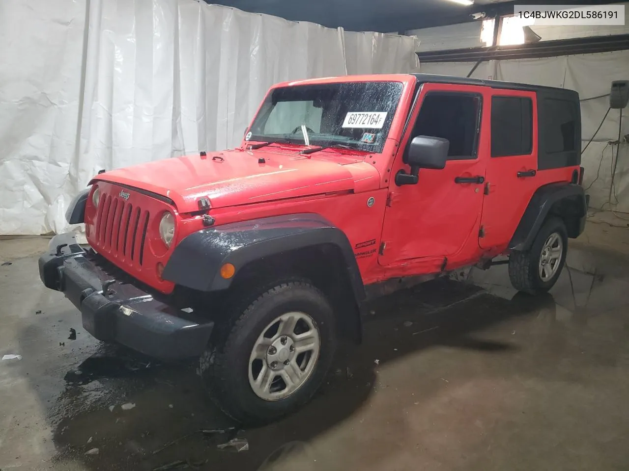 1C4BJWKG2DL586191 2013 Jeep Wrangler Unlimited Sport