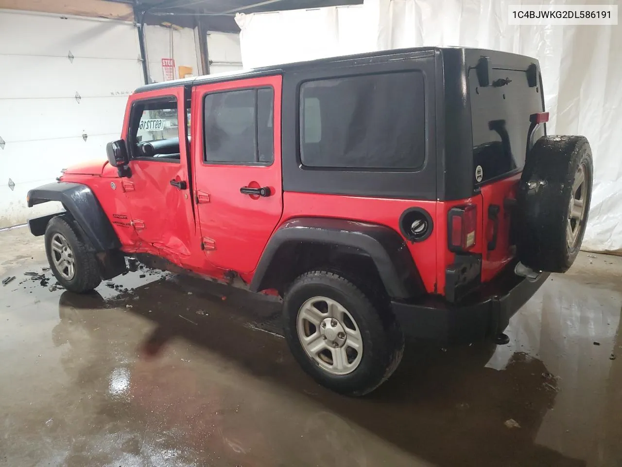 2013 Jeep Wrangler Unlimited Sport VIN: 1C4BJWKG2DL586191 Lot: 69772164