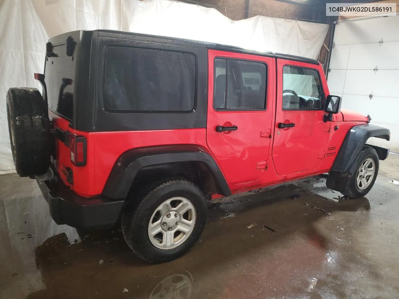 1C4BJWKG2DL586191 2013 Jeep Wrangler Unlimited Sport