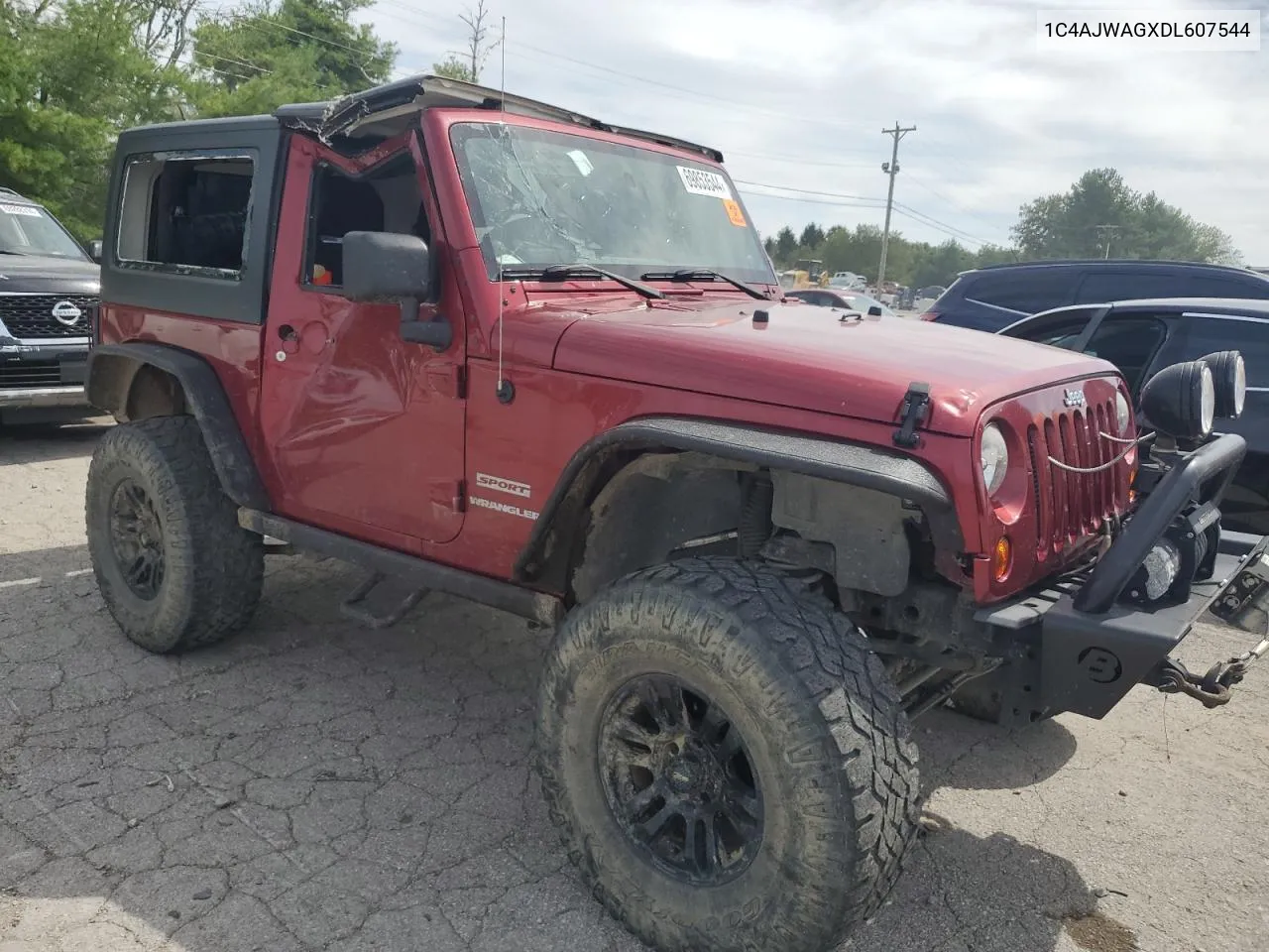 2013 Jeep Wrangler Sport VIN: 1C4AJWAGXDL607544 Lot: 69853544