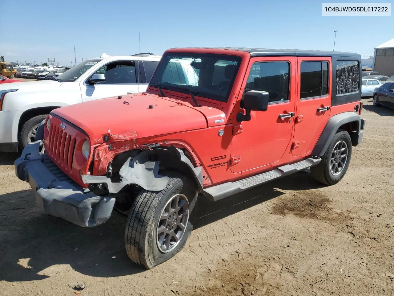 2013 Jeep Wrangler Unlimited Sport VIN: 1C4BJWDG5DL617222 Lot: 69986644