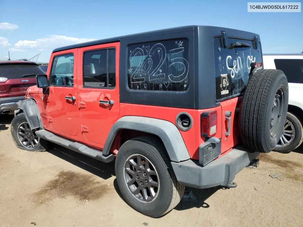 2013 Jeep Wrangler Unlimited Sport VIN: 1C4BJWDG5DL617222 Lot: 69986644