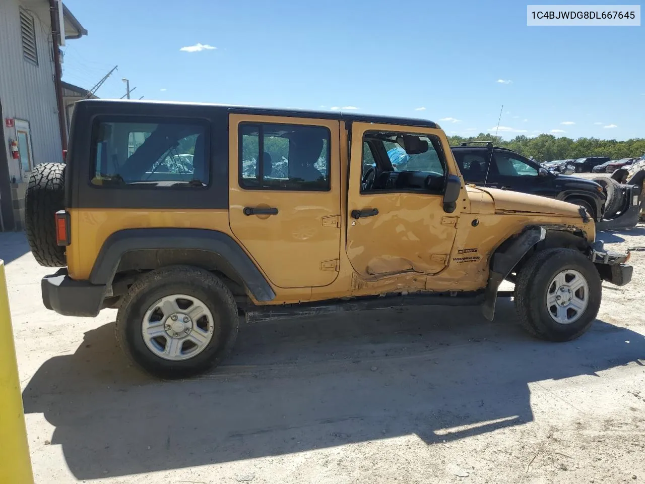 2013 Jeep Wrangler Unlimited Sport VIN: 1C4BJWDG8DL667645 Lot: 70479434