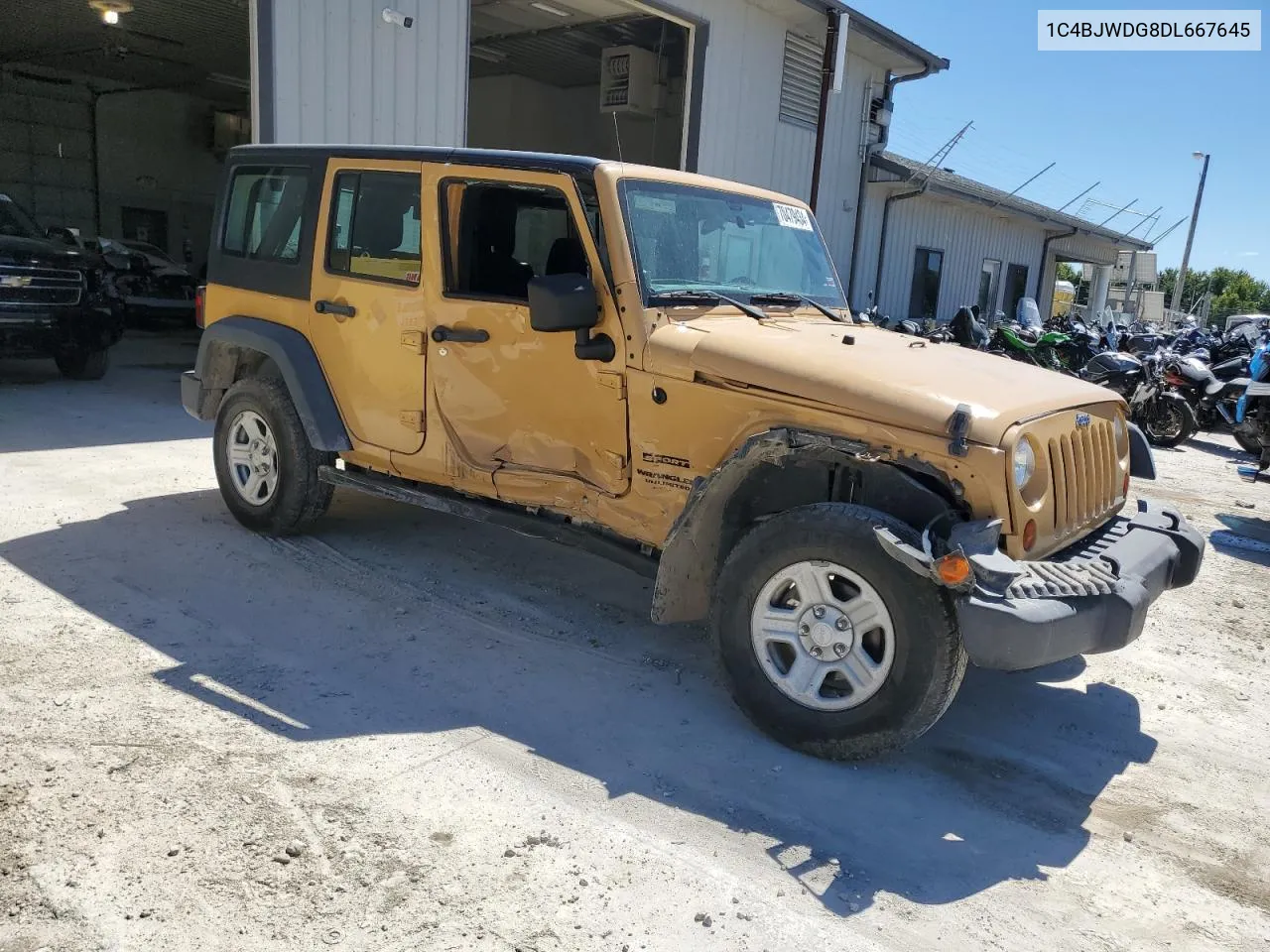 2013 Jeep Wrangler Unlimited Sport VIN: 1C4BJWDG8DL667645 Lot: 70479434